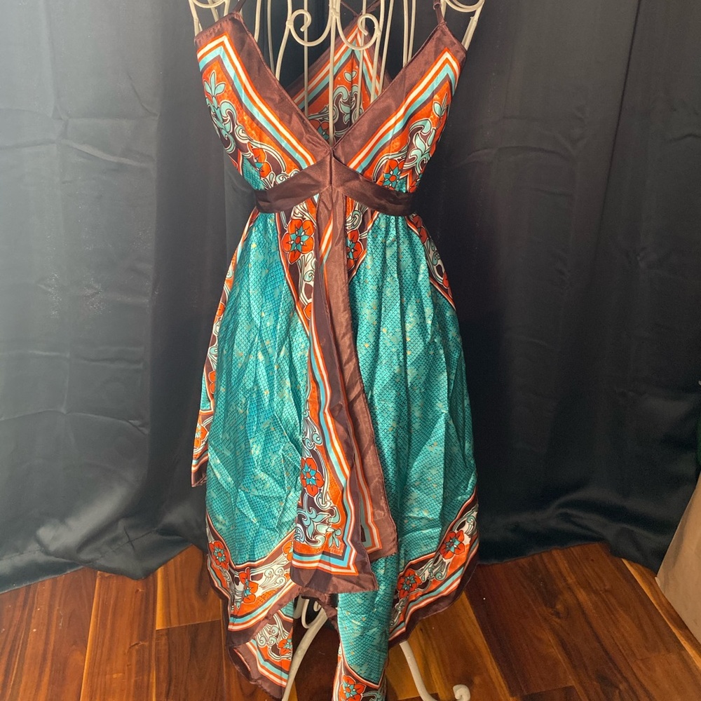 Satin Handkerchief Dress - S/M